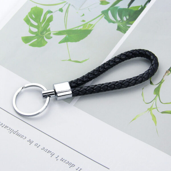 Mobile Phone Number Key Braided Rope Pendant Keychain - Image 5