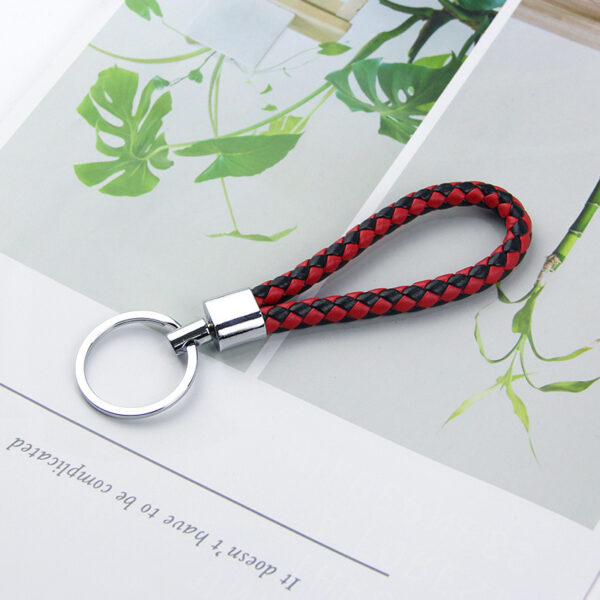 Mobile Phone Number Key Braided Rope Pendant Keychain - Image 3